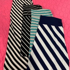 FOUR cotton skirts, plus size